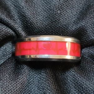 Glow-In-The-Dark Heartbeat Ring